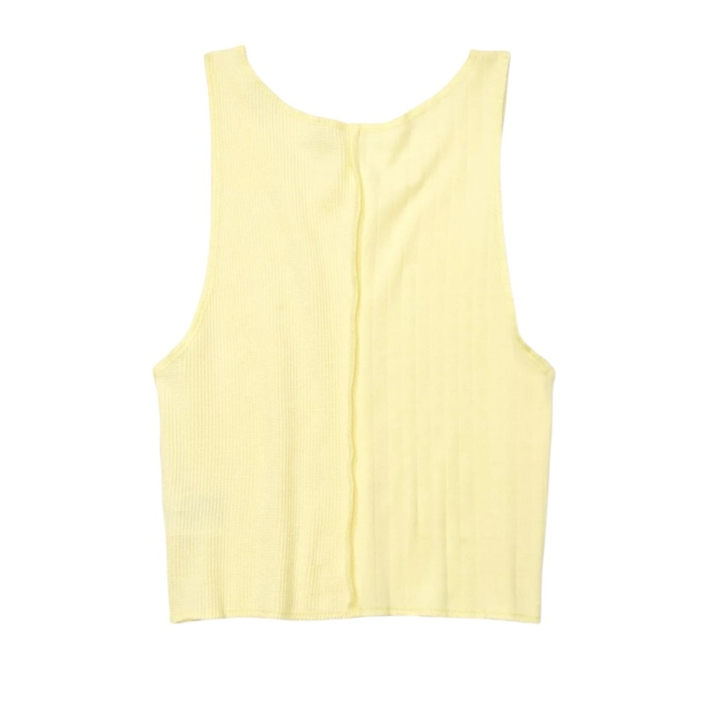 🌻 AE | Yellow High Neck Tank Top - Picture 4 of 9